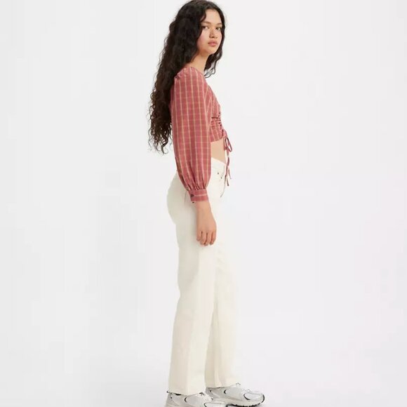 NWT LEVI'S Low Pro Women's Jeans Color Ecru 32X 30 - Picture 2 of 10